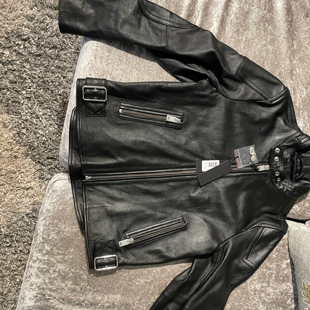 Diesel leather jacket large